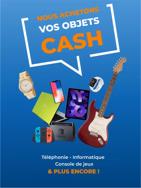 Happy Cash - Nous achetons vos objets CASH ! Téléphonie - Informatique - Console de jeux